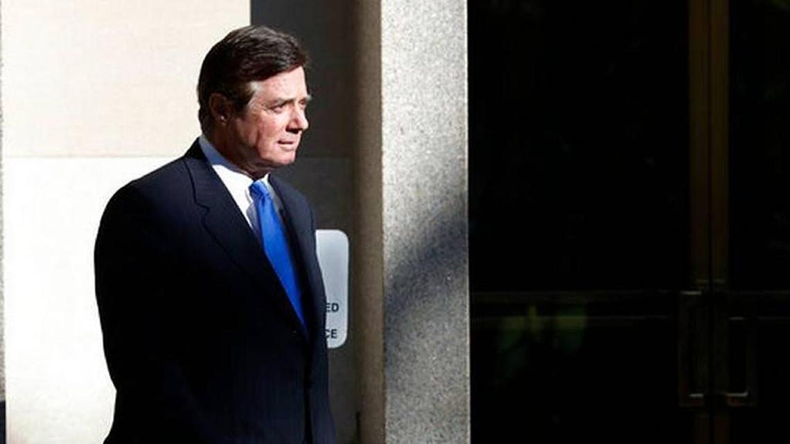 Paul Manafort, departs Federal District Court in Washington, Monday, Oct. 30, 2017. Manafort, President Donald Trump's former campaign chairman, and that Manafort's business associate Rick Gates have pleaded not guilty to felony charges of conspiracy against the United States and other counts. Alex Brandon AP Photo
