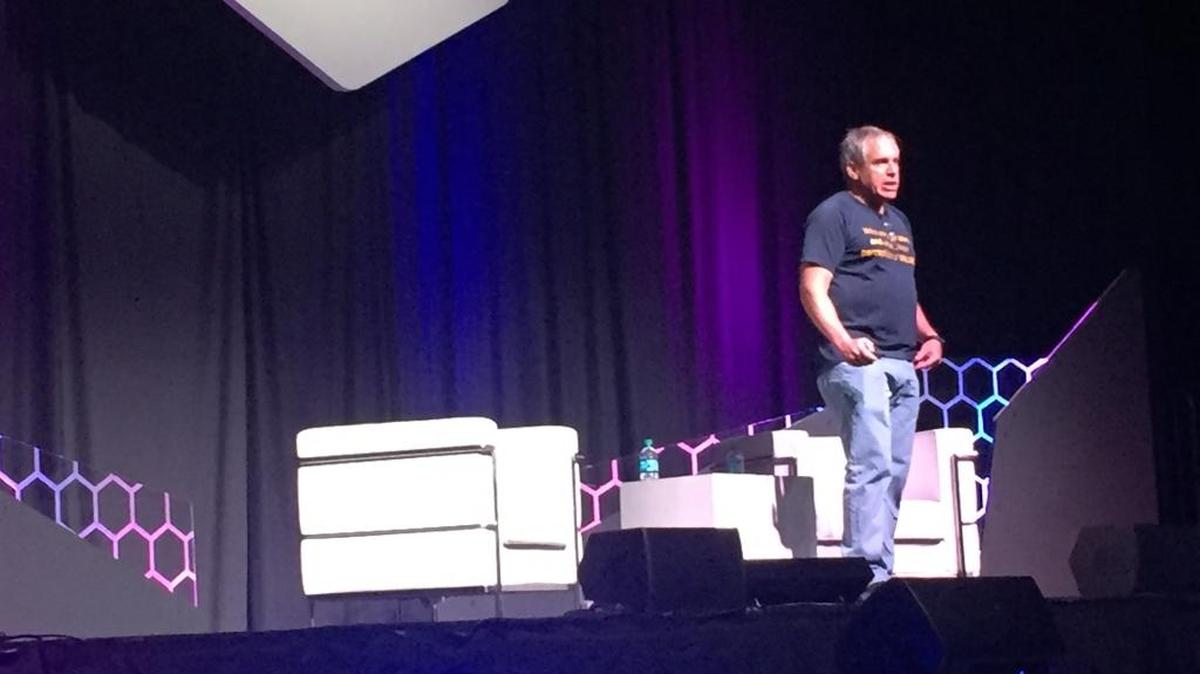 Uri Levine, cofounder of Waze, speaks at eMerge Americas 2017.