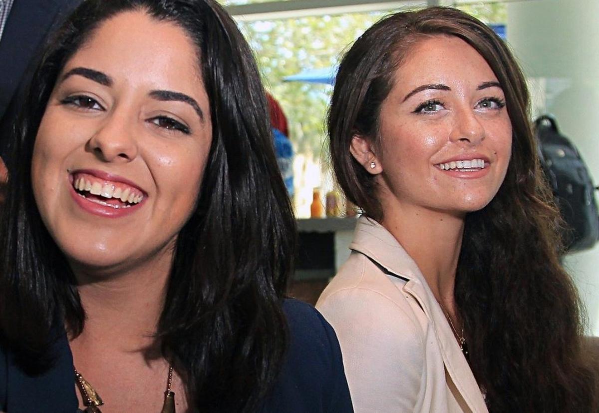 Eliana Alba, left, and Tara Demren closed down MunchSquad, the second-place winner in the 2017 FIU Track, then started again from scratch.