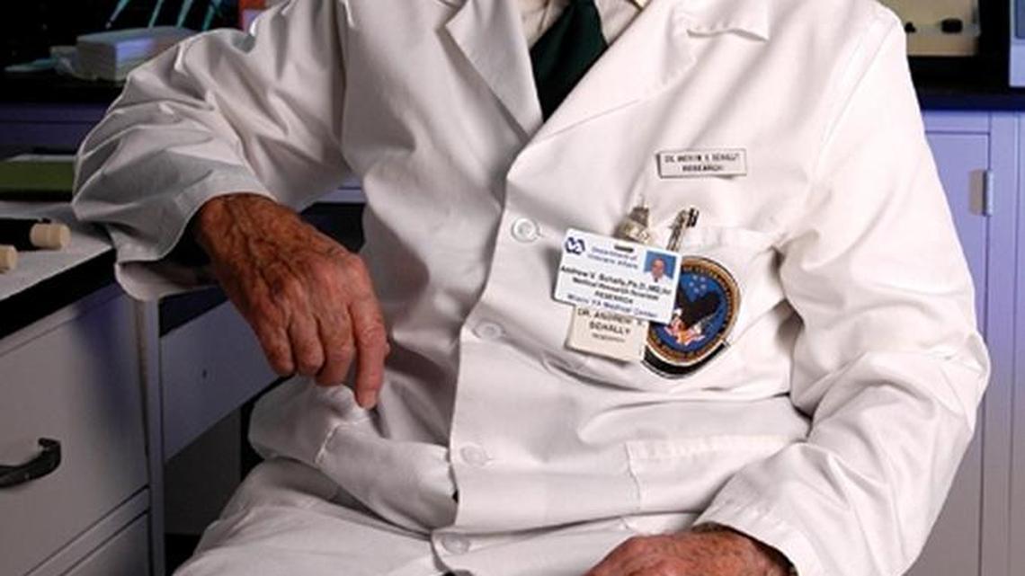 Dr. Andrew Schally, professor at Sylvester Comprehensive Cancer Center