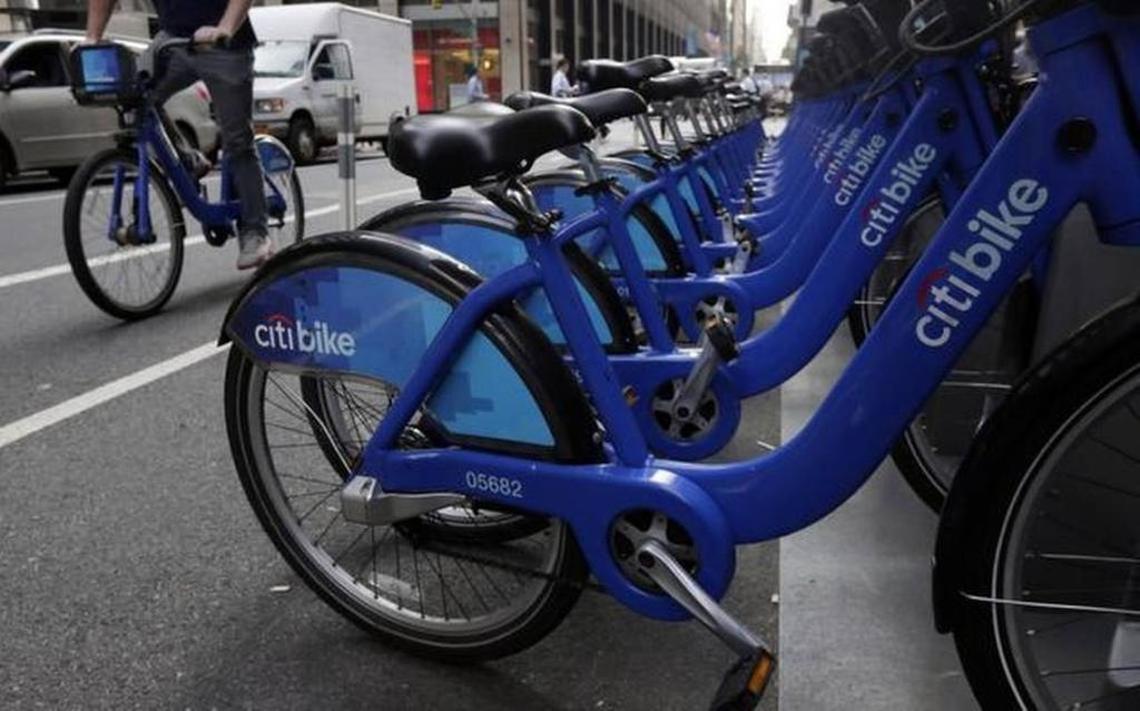Citi Bikes, shown here in New York City, are also available in Miami, Miami Beach, Surfside and Bay Harbor Islands.