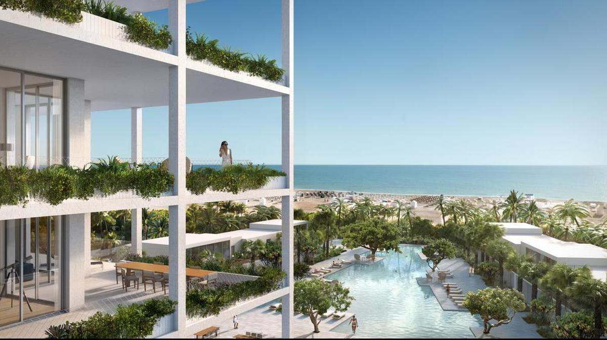 
Fasano Hotel and Residences at Shore Club, shown in this rendering, is scheduled to be finished by the end of 2017.
