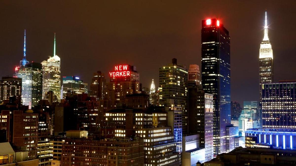 A nightview of the skyline in Manhattan, where Miami PR firm Kreps DeMaria has opened an office.