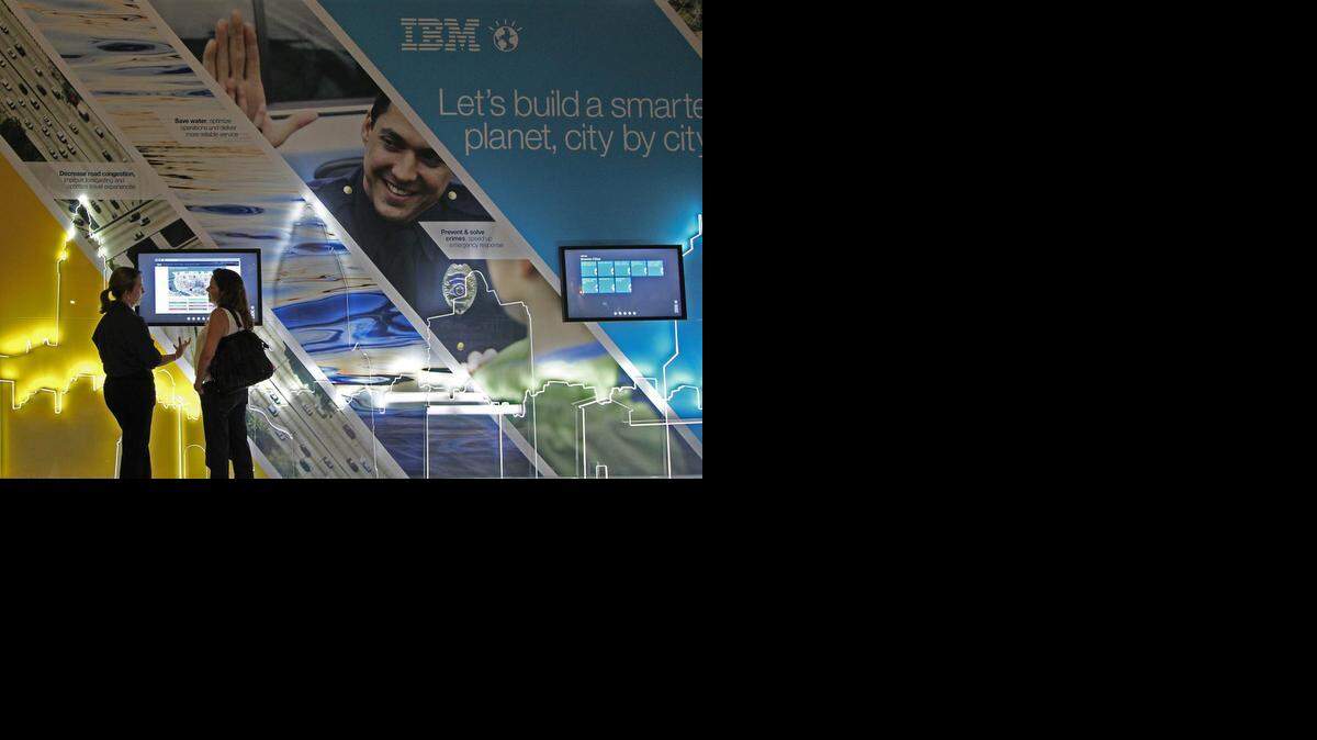 
The IBM exhibit at eMerge Americas’ inaugural conference last May was one of many in the expo section of the conference, which also included speakers, demos, contests and parties. 
