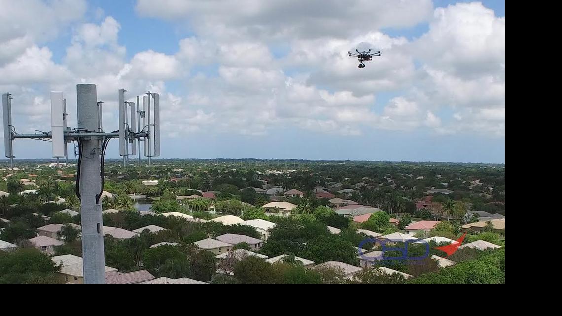 
A tower inspection in progress by OpenSky Drones of Coral Springs.
