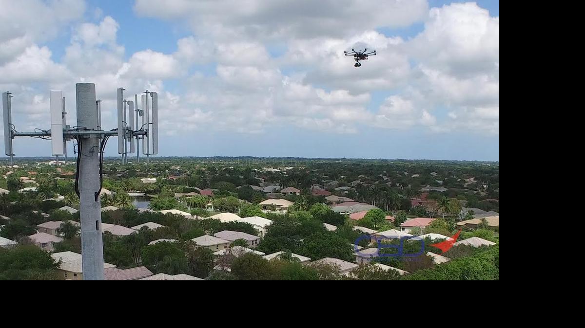 
A tower inspection in progress by OpenSky Drones of Coral Springs.
