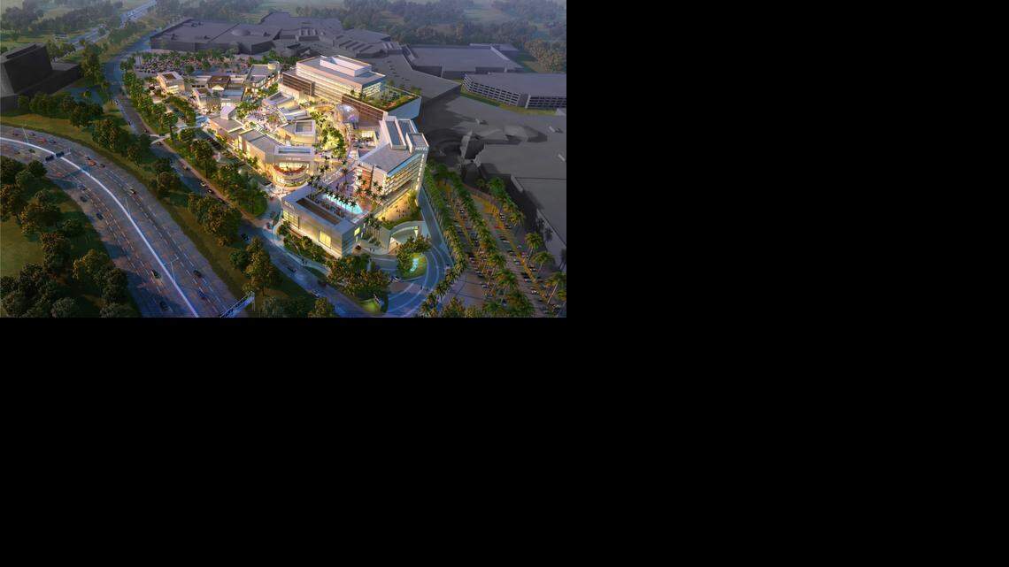 
A rendering of Esplanade at Aventura, a redevelopment of the site of the Sears-owned stores and parking areas at Aventura Mall.
