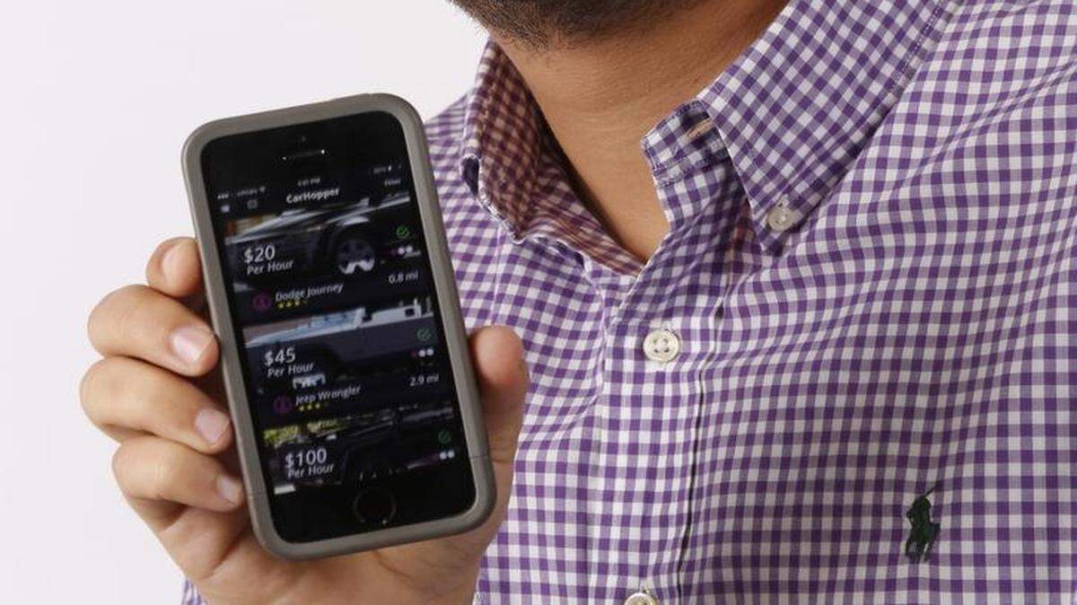 
Bora Hamamcioglu, founder of the CarHopper app, which matches people who want to rent a car and people who have one available.
