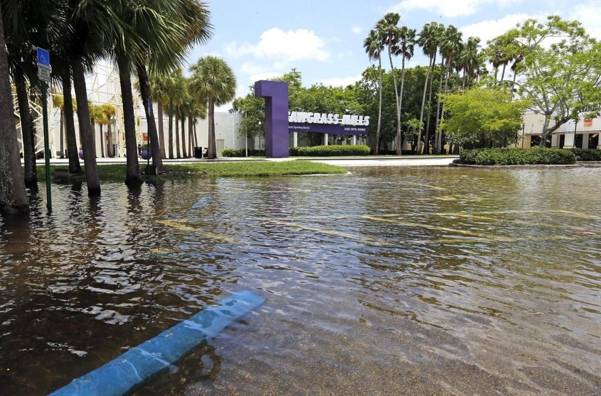 Flooding at Sawgrass Mills mall closes the mall for a second day on Thursday, June 8, 2017.