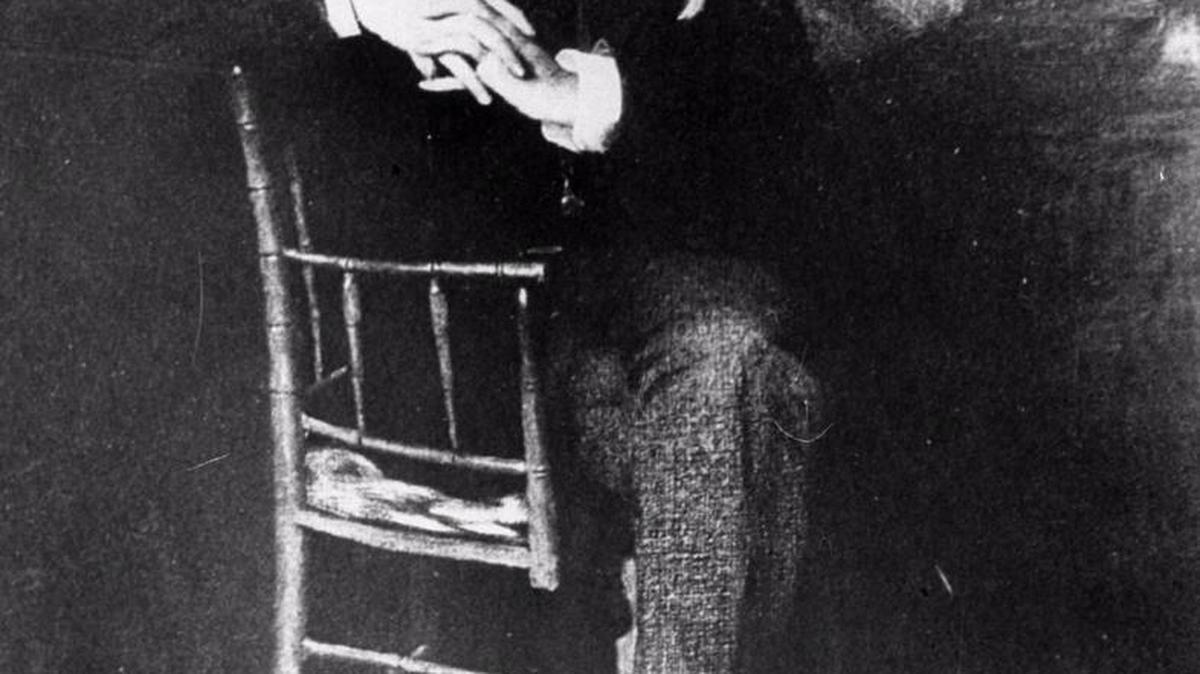 This is a 1894 photo of the founder of the Standard Oil Company, John D. Rockefeller Sr., photographed in New York.