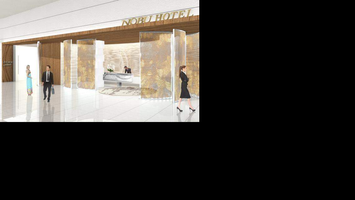 
The Nobu Hotel at Eden Roc Miami Beach, shown in this rendering, will have 210 rooms.
