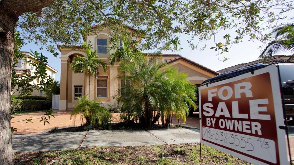 This Wednesday, Dec. 7, 2016, photo shows a house for sale in Hialeah.