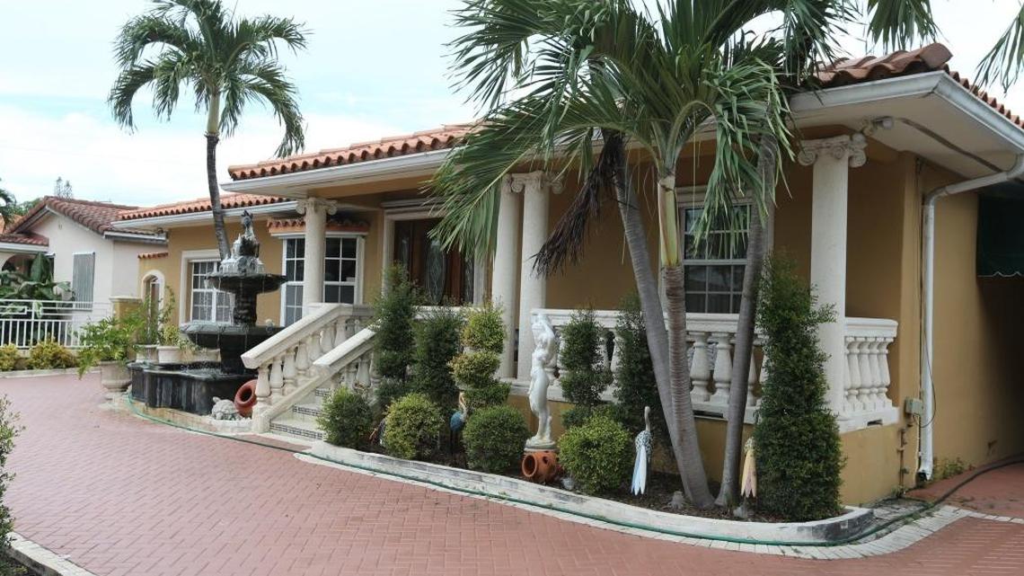 A house in Miami’s West Flagler area, a residential neighborhood with houses built during the middle of the last century.