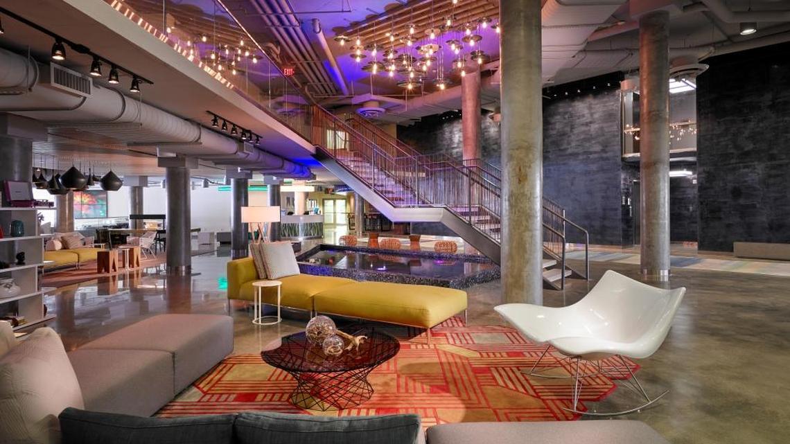 A view of the lobby of the former Aloft South Beach. It’s now The Gates Hotel South Beach under the Doubletree-by-Hilton brand.