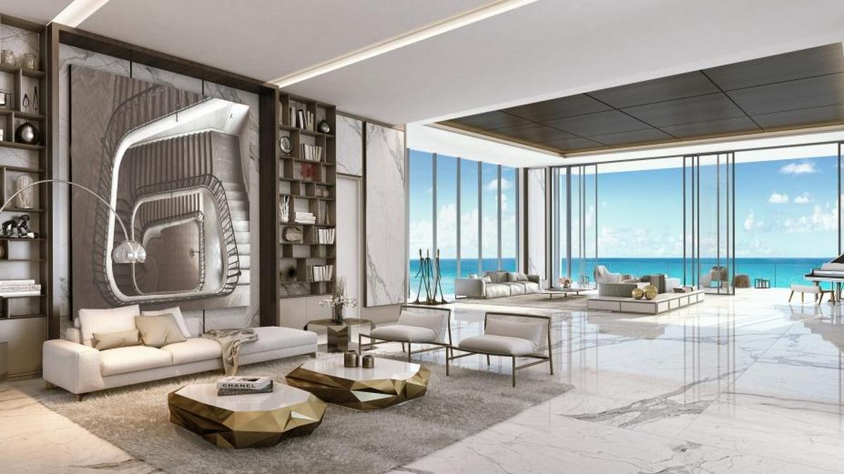 A rendering shows a condo unit at Muse as envisioned by new-age health guru Deepak Chopra and design firm Delos.