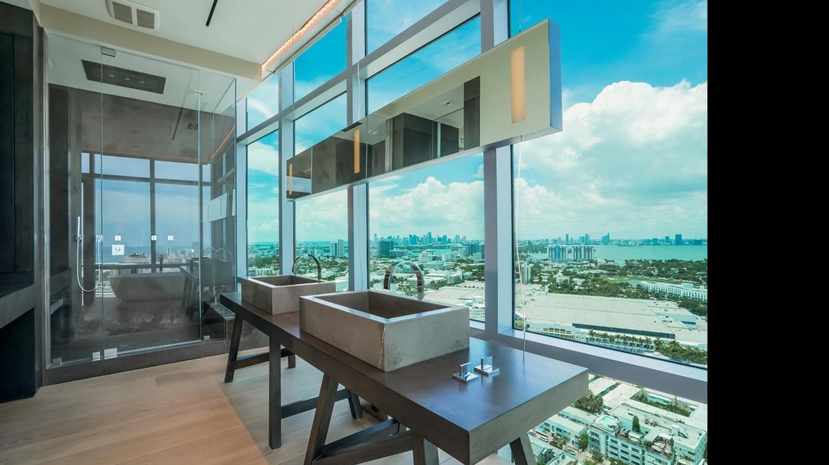 
The penthouse in the Setai that has been listed for $15 million.
