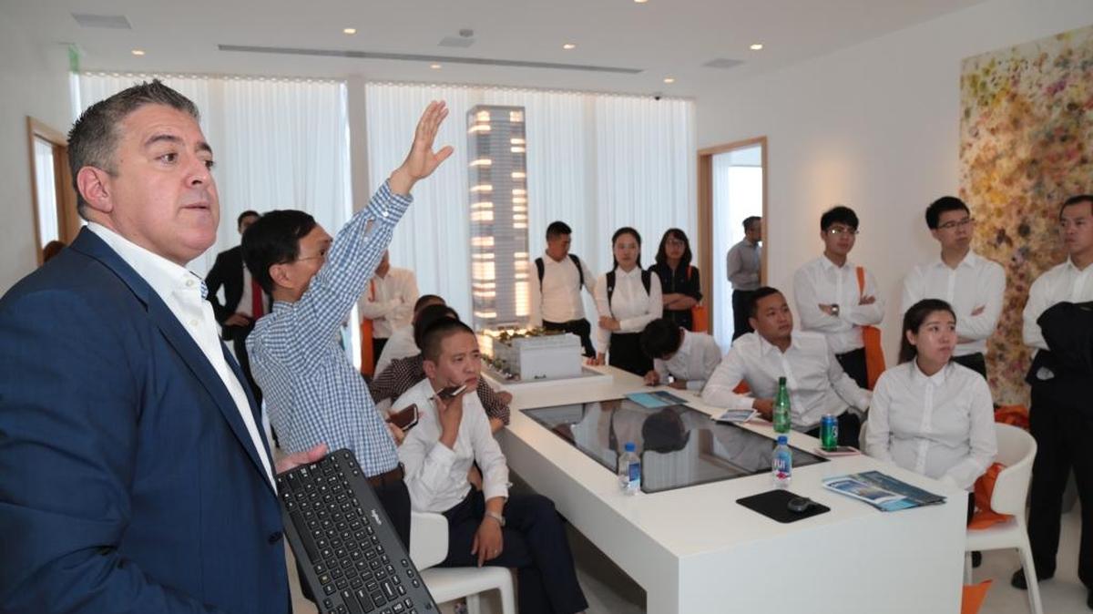 A group of top real estate brokers from China is in Miami this weekend learning about local luxury condo projects.