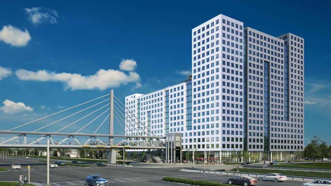 Architectural rendering of the University Bridge Residences, to be located at 740 SW 109th Ave. The building, designed by the firm Arquitectonica, is scheduled for completion in 2020.