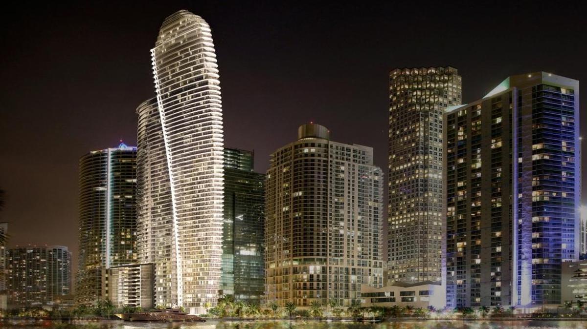 Mega-wealthy Argentine developers are planning a 66-story condo tower branded by Aston Martin where the Miami River meets Biscayne Bay.
