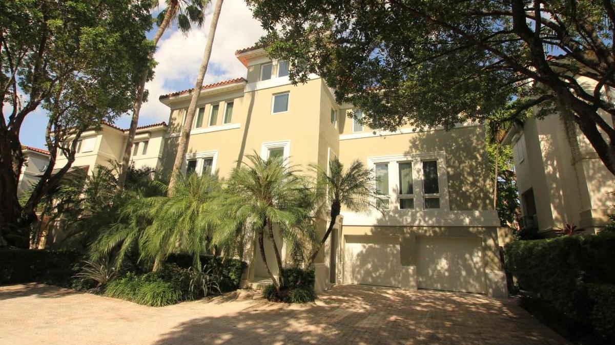 The $2.9 million Coconut Grove home once owned by celebrity plastic surgeon Fredric Brandt.