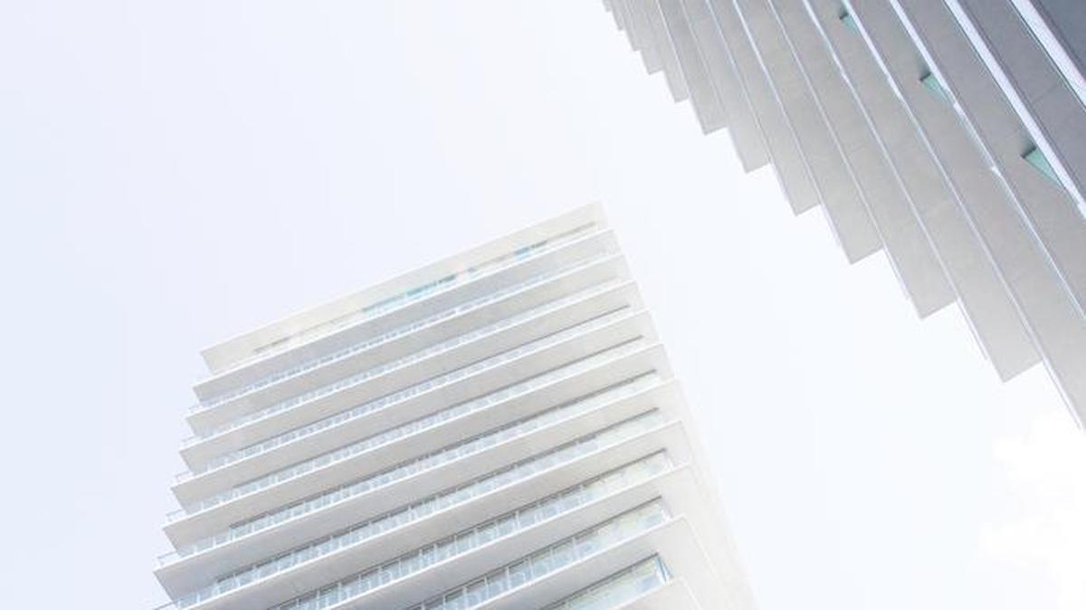 Construction has finished at the two, twisting towers of Grove at Grand Bay, the first new high-rise condos built in Coconut Grove in a decade.