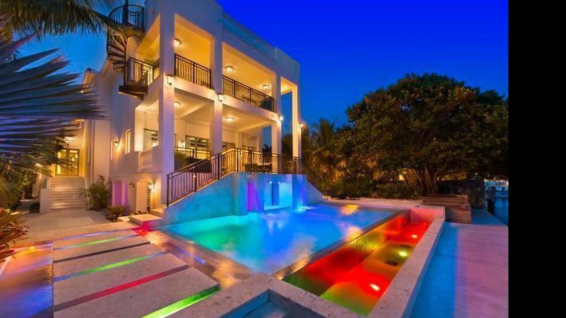 A view of LeBron James' Coconut Grove mansion.