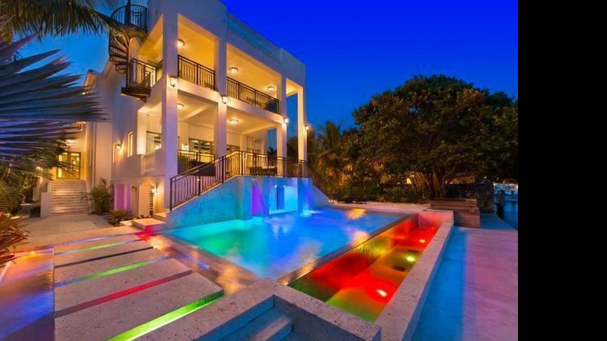 A view of LeBron James' Coconut Grove mansion.
