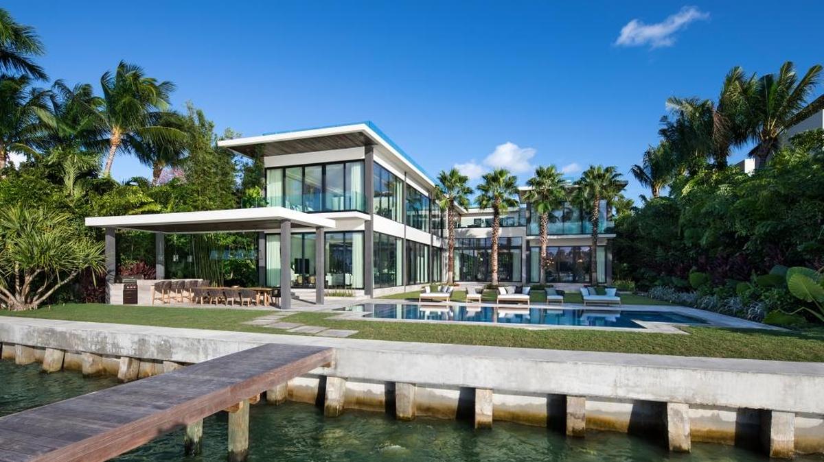 A fully furnished mansion at 6466 North Bay Rd. in Miami Beach is on the market for $25.5 million.