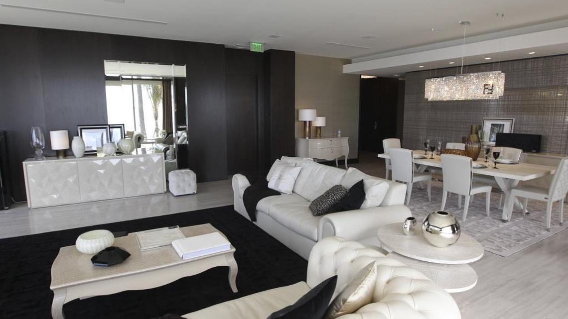 This 2012 file photo shows a model unit at the Mansions at Acqualina in Sunny Isles Beach.