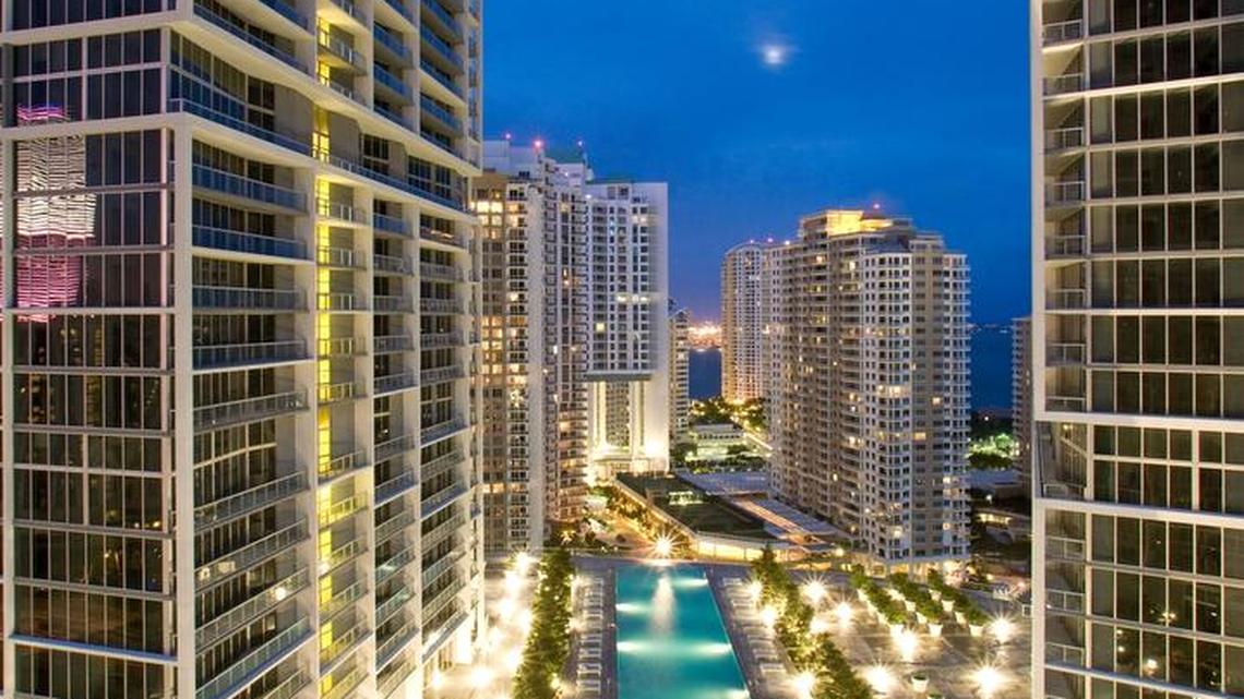 The two-acre pool deck at Icon Brickell, a major draw for downtown Miami’s largest condo complex, needs major repairs and could be closed for a year.