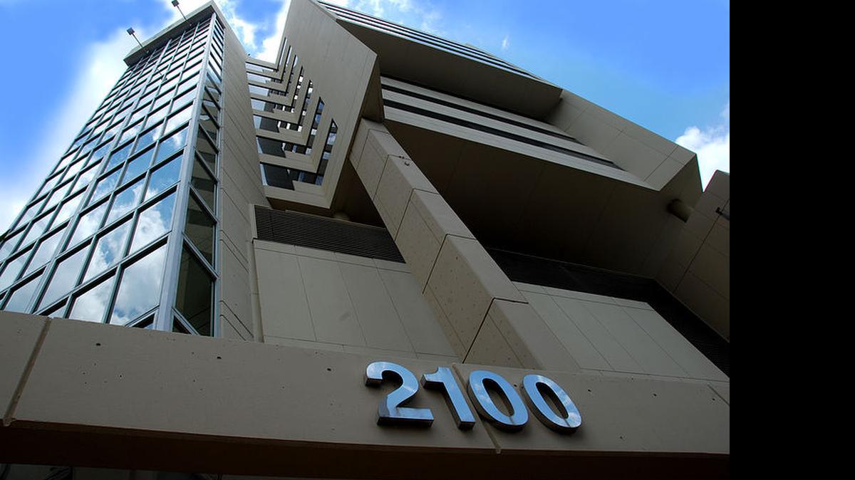 
The office building at 2100 Ponce de Leon Blvd. in Coral Gables where Westside Estate Agency has leased space.

