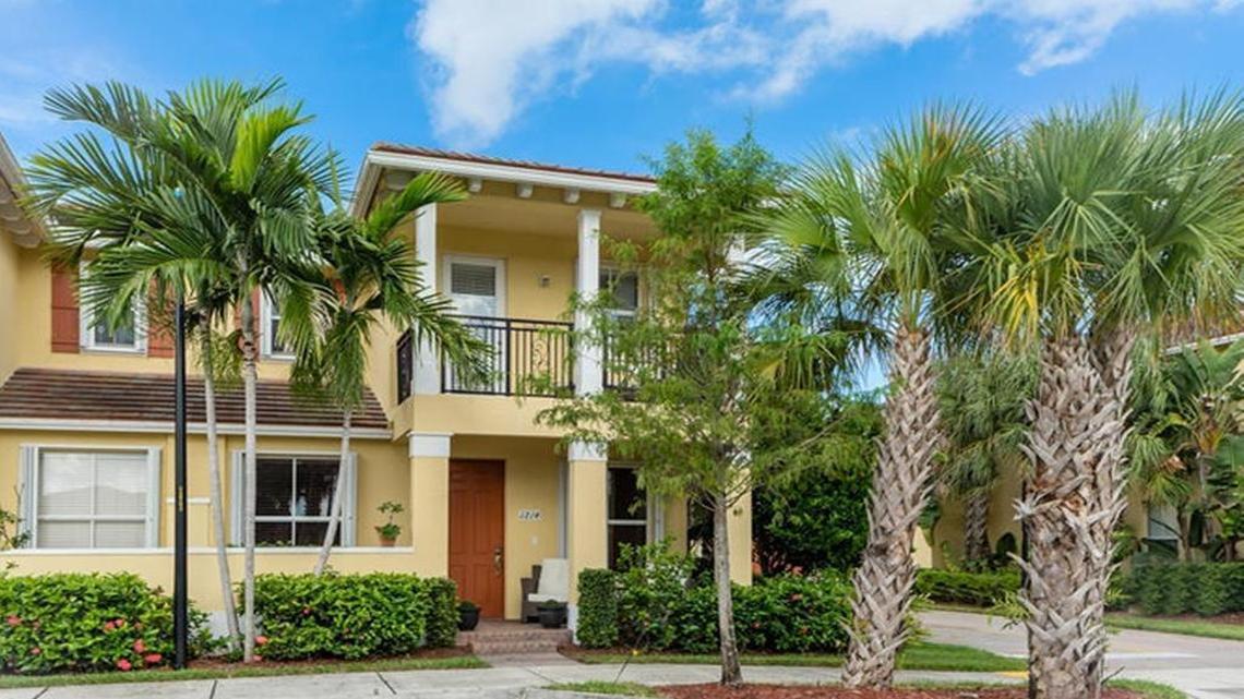 This three-bedroom, 2 1/2-bath townhome in Coconut Creek measures 1,769 square feet. Redfin Realty has listed it for $309,000.