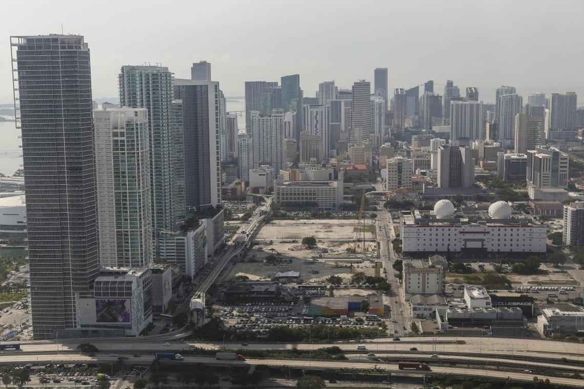 Developers of the 27-acre Miami Worldcenter mixed-use project, shown here on March 3, 2016, will spend $74 million in new infrastructure upgrades in the neighborhood, including increased water and sewer capacity, electrical connectivity, street lights, sidewalks and landscaping.