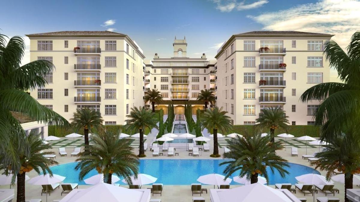 A rendering of the Collection Residences, a now-scrapped luxury condo project in Coral Gables.