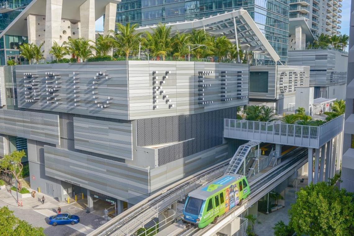 Developer Swire Properties refurbished the Eighth Street Metromover station in Oct. 2015 and incorporated it into the third level of the Brickell City Centre’s retail portion.