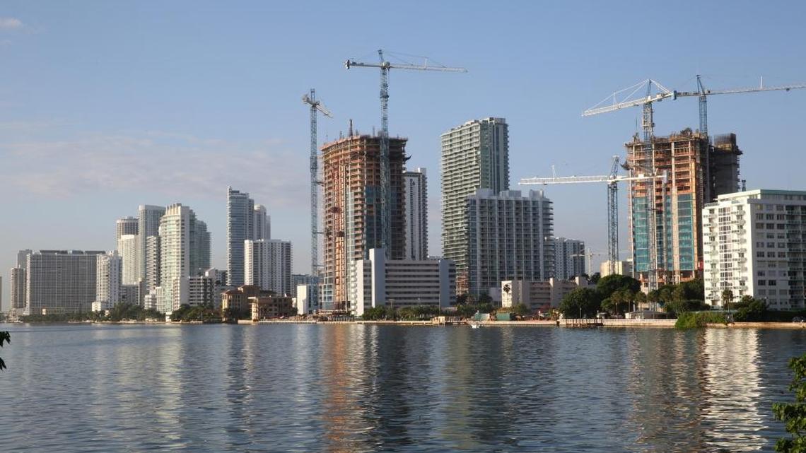 A 2015 Miami Herald file photo shows construction along the skyline of Miami’s Edgewater neighborhood.