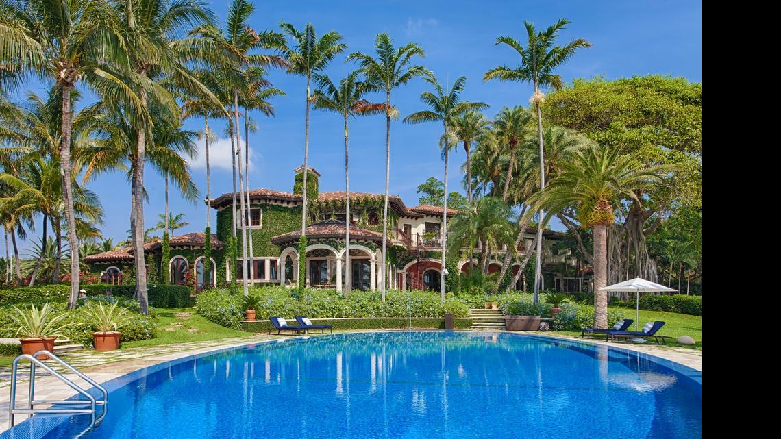 
The home at 1 Casuarina Concourse in Coral Gables that listed for $67 million Thursday.
