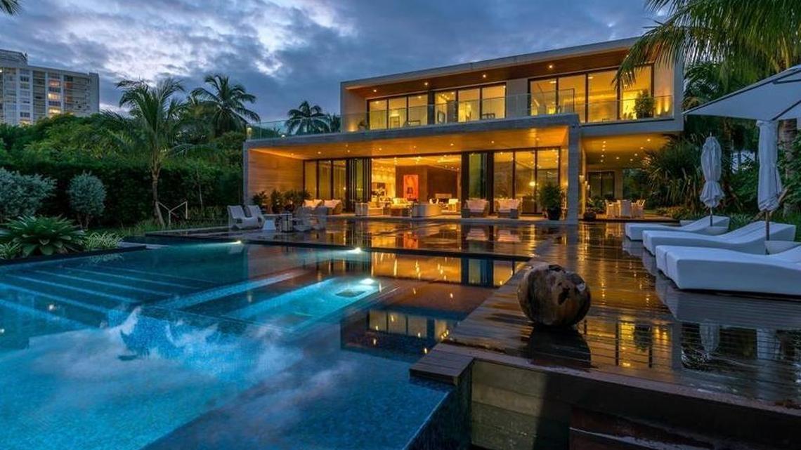 A mansion at 4395 Pine Tree Dr. in Miami Beach that sold for $19.5 million to an unnamed buyer. No mortgage was recorded for the transaction.