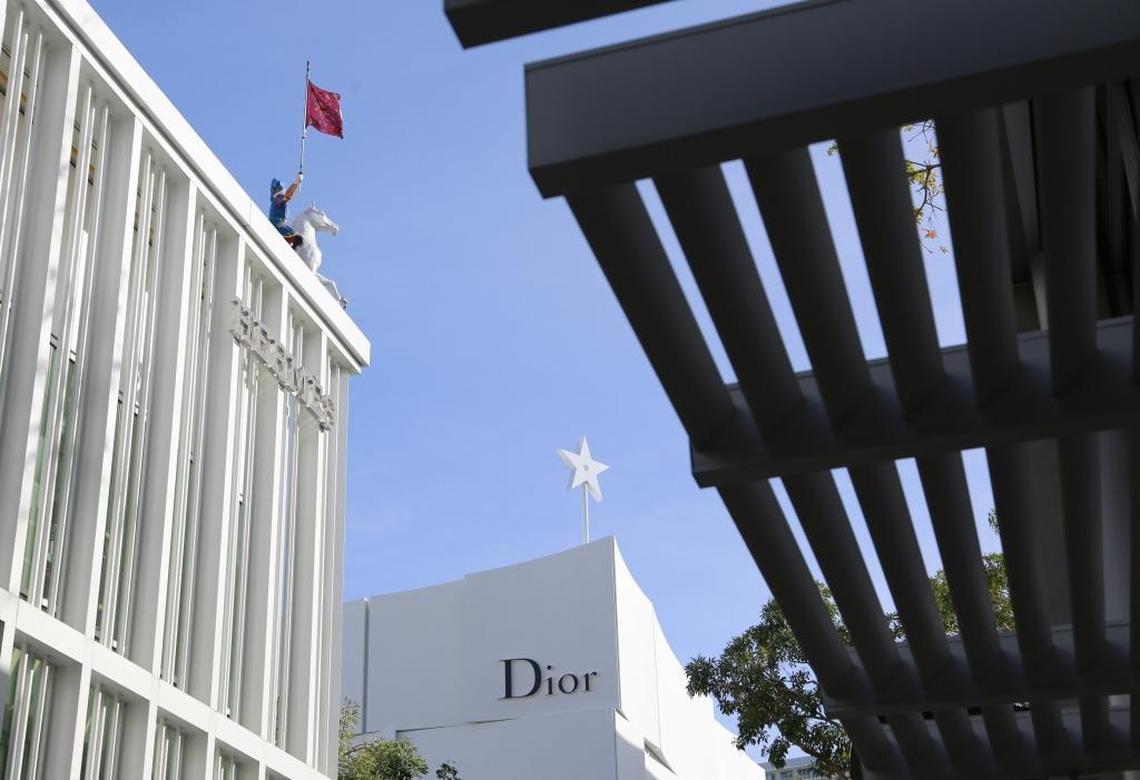The three-story Hermes store at 136 NE 39th St. in the Miami Design District is one of only three of the luxury fashion house’s flagship locations in the U.S.