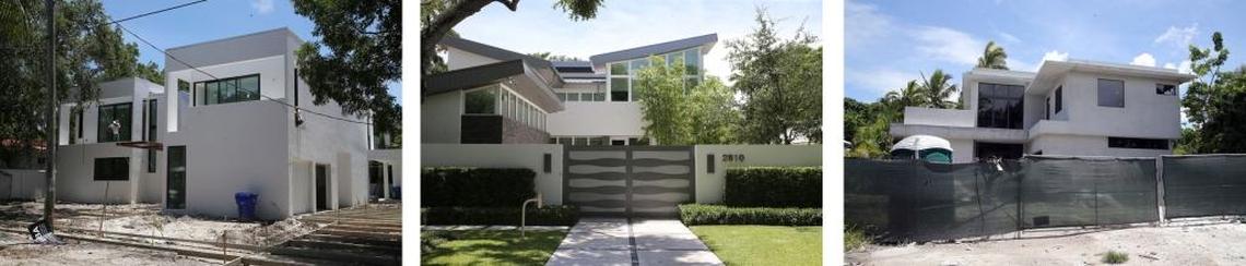 White modernist designs are proliferating throughout Coconut Grove’s residential areas. Most have little landscaping, thus reducing the Grove’s lush canopy.