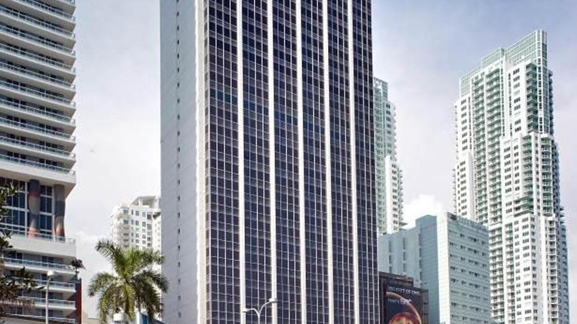 The New World Tower at 100 Biscayne Blvd. in downtown Miami sold for $84 million.