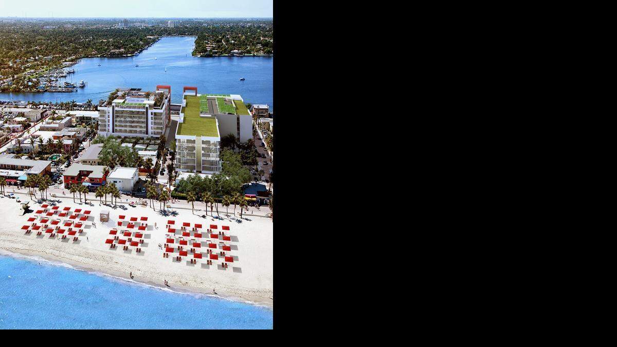 
A rendering shows the future Meliá Costa Hollywood Beach Resort. 
