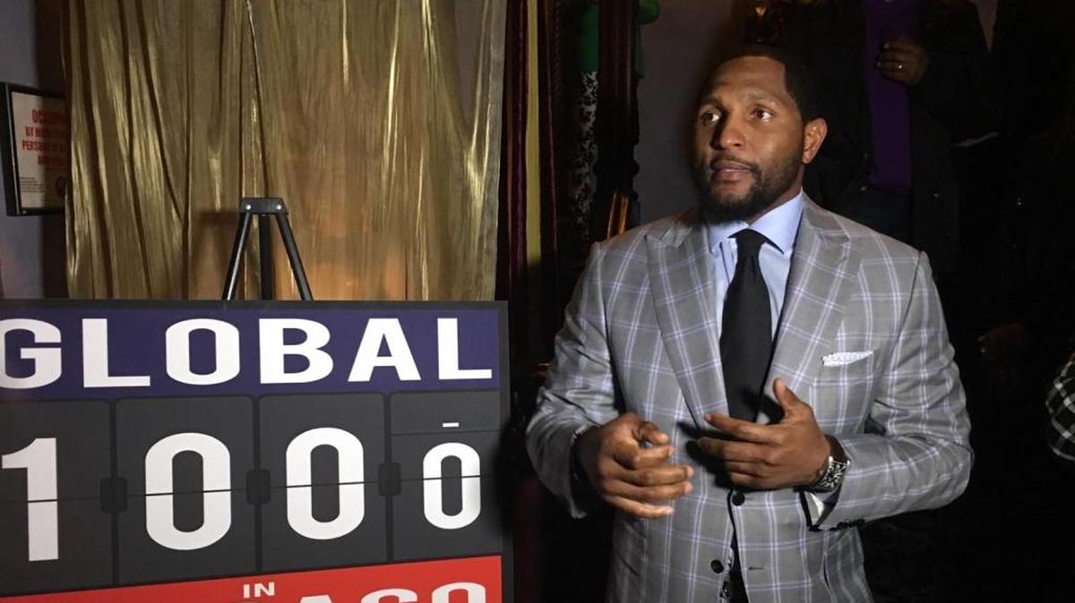 Former Baltimore Ravens linebacker Ray Lewis attended the Global 1000 Chicago event in April 2017.