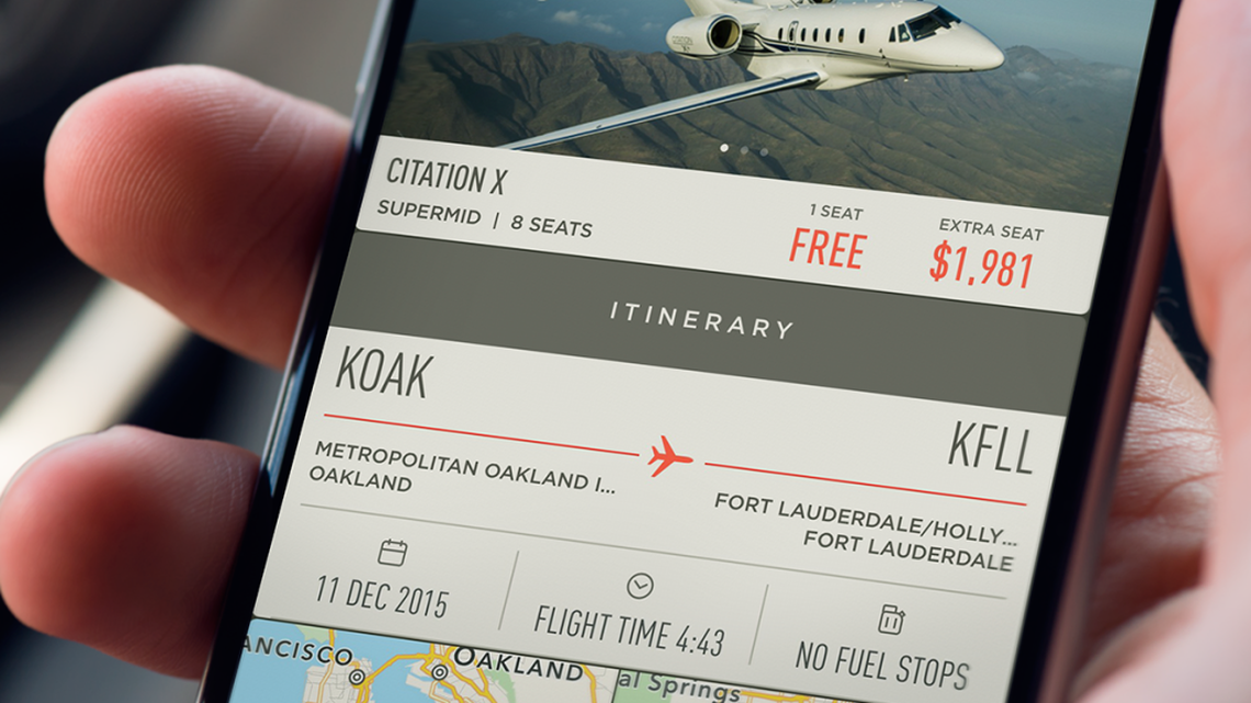 The JetSmarter app.