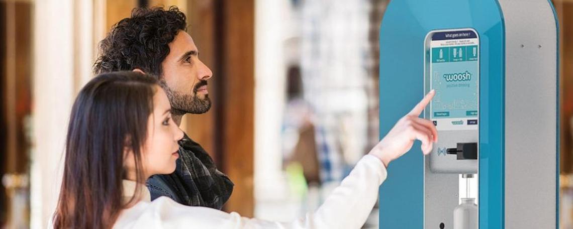 Woosh is installing its patented smart water stations that provide drinking water on the go in the Miami area.