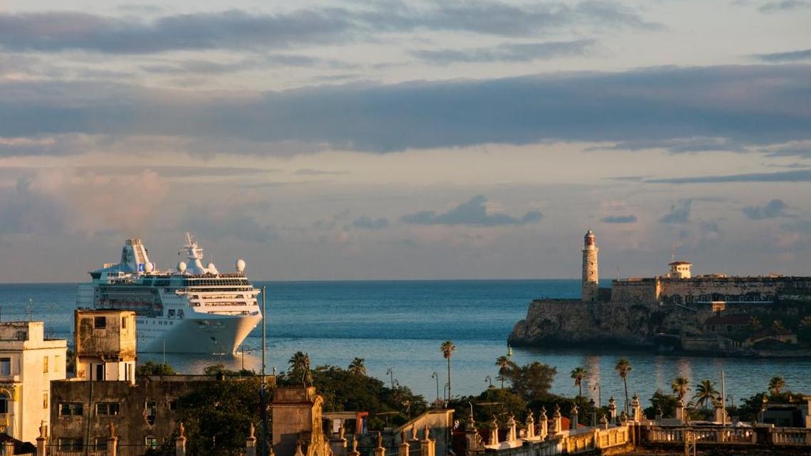 Royal Caribbean International’s Empress of the Seas arriving in Havana.