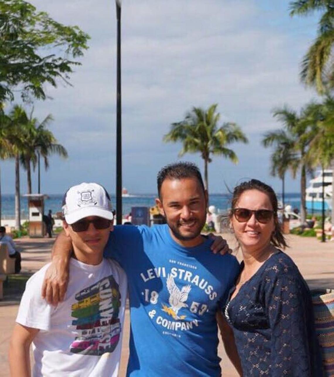 Thiago Koga, center, with his 15-year-old son, Caio Moreti Koga, and wife Lilian Moreti do Lago, on their five-night trip aboard Royal Caribbean International’s Navigator of the Seas. The vessel traveled from Miami to Cozumel and Costa Maya, Mexico, last week.