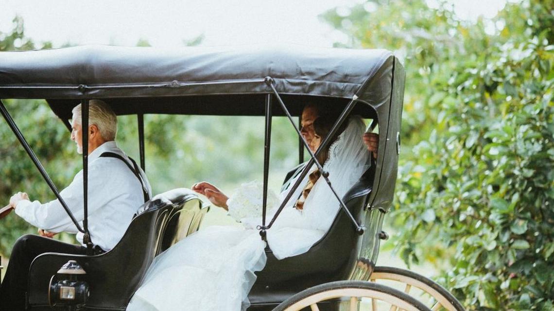 Vanessa Salgueiro during her wedding at Estancia Culinaria in Redland.