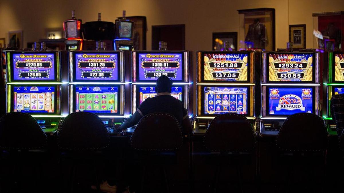 Slot machines are available any time of day at the Seminole Hard Rock Hotel & Casino near Hollywood.