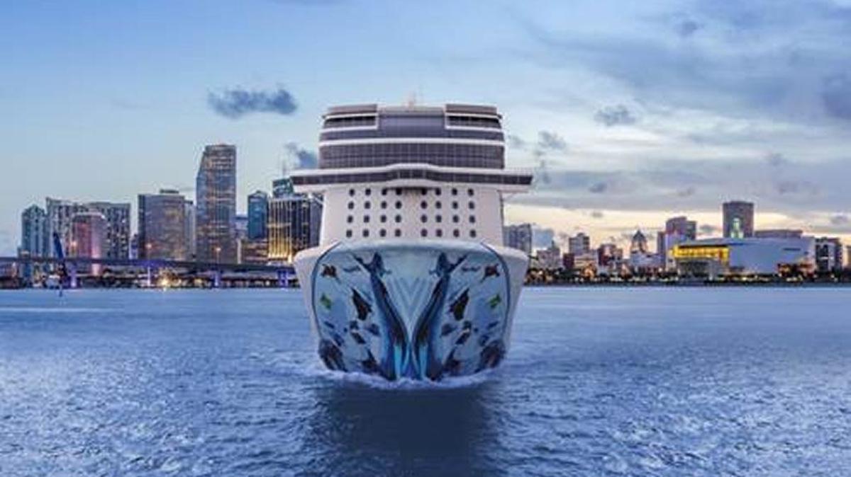 Rendering of the Norwegian Bliss homeporting in Miami.